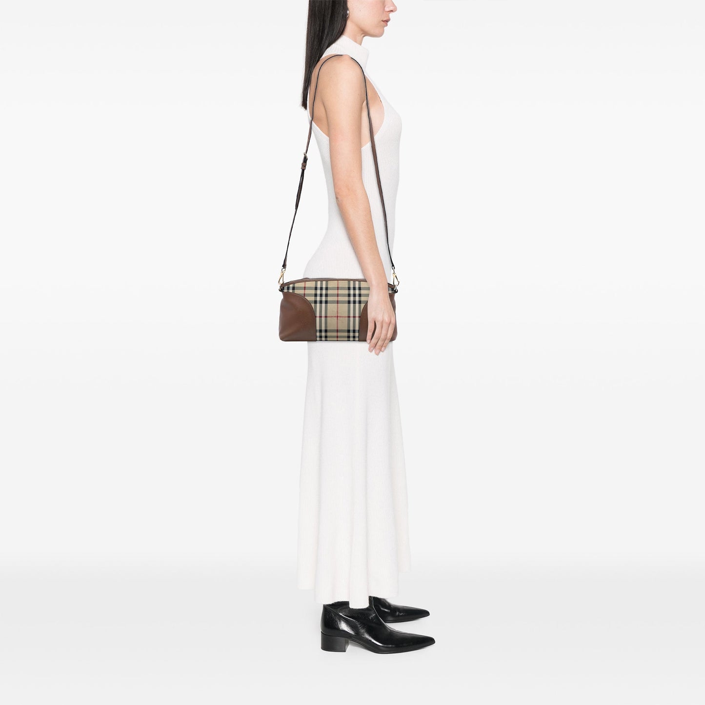 Burberry Haymarket Check Canvas Chichester Crossbody