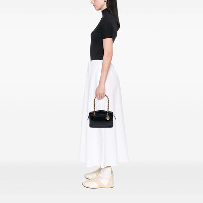 Chanel CC Quilted Lambskin Zip Handbag