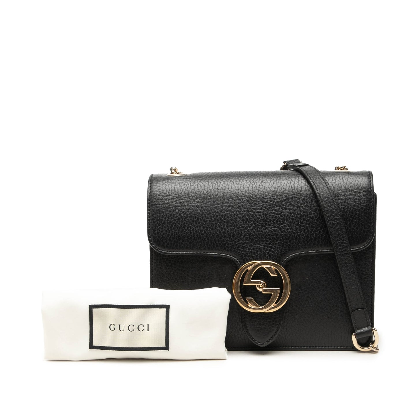 Gucci Small Dollar Calfskin Interlocking G Crossbody