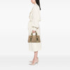 Gucci GG Canvas Metal Bamboo Handbag
