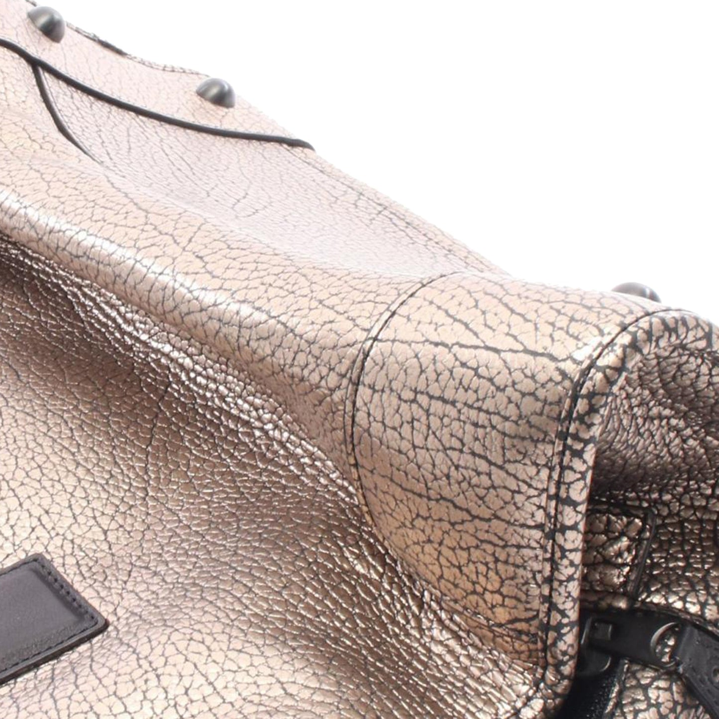 Loewe Cracked Metallic Leather Amazona 36