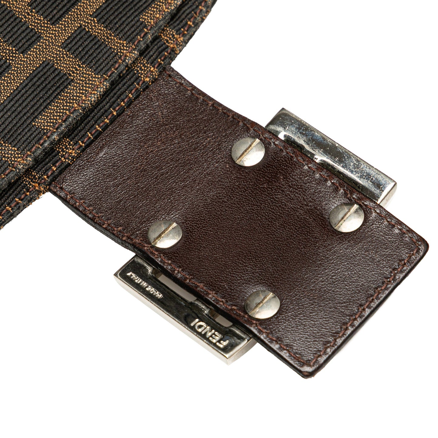 Fendi Zucca Canvas Shoulder Bag