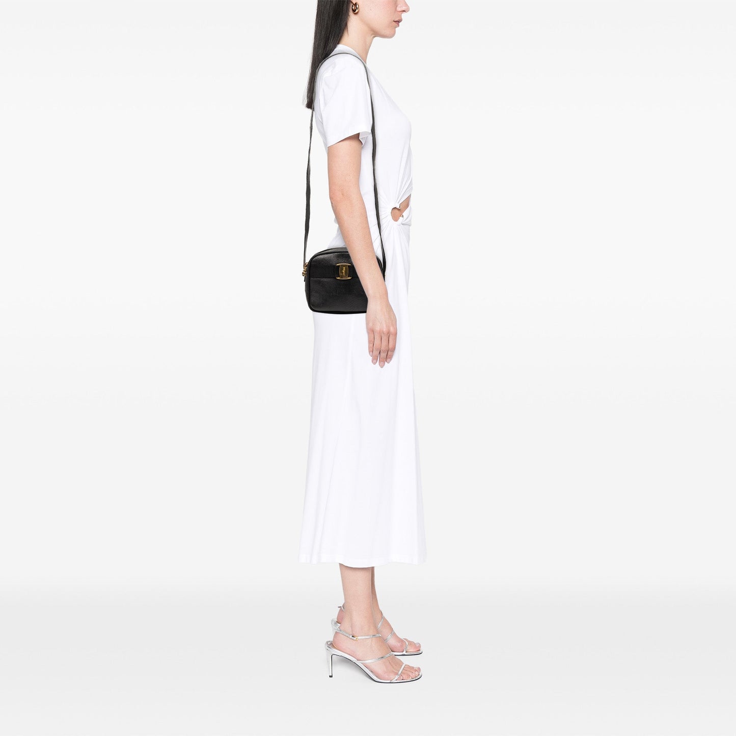 Ferragamo Leather Vara Bow Crossbody