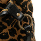Fendi Leopard Print Chef Canvas Handbag