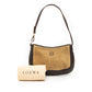Loewe Anagram Suede and Calfskin Shoulder Bag