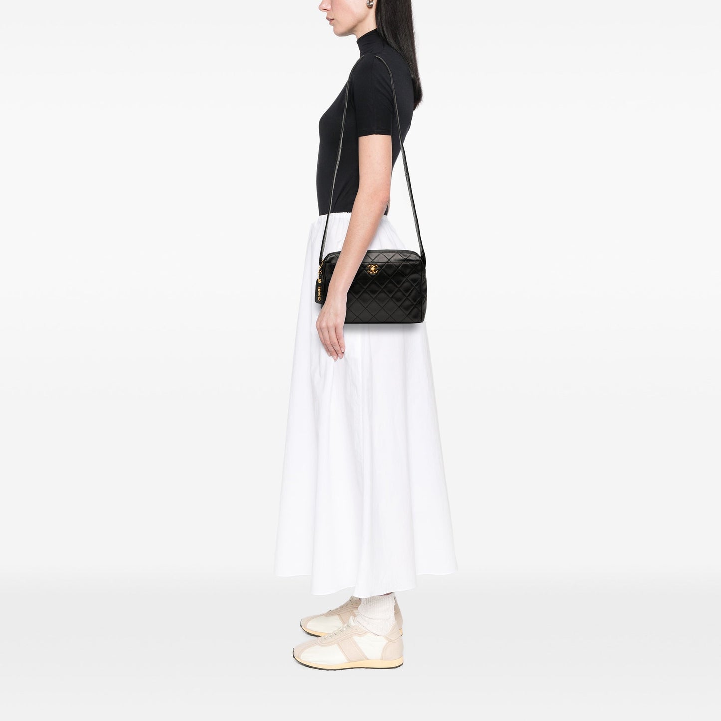 Chanel CC Quilted Lambskin Camera Bag