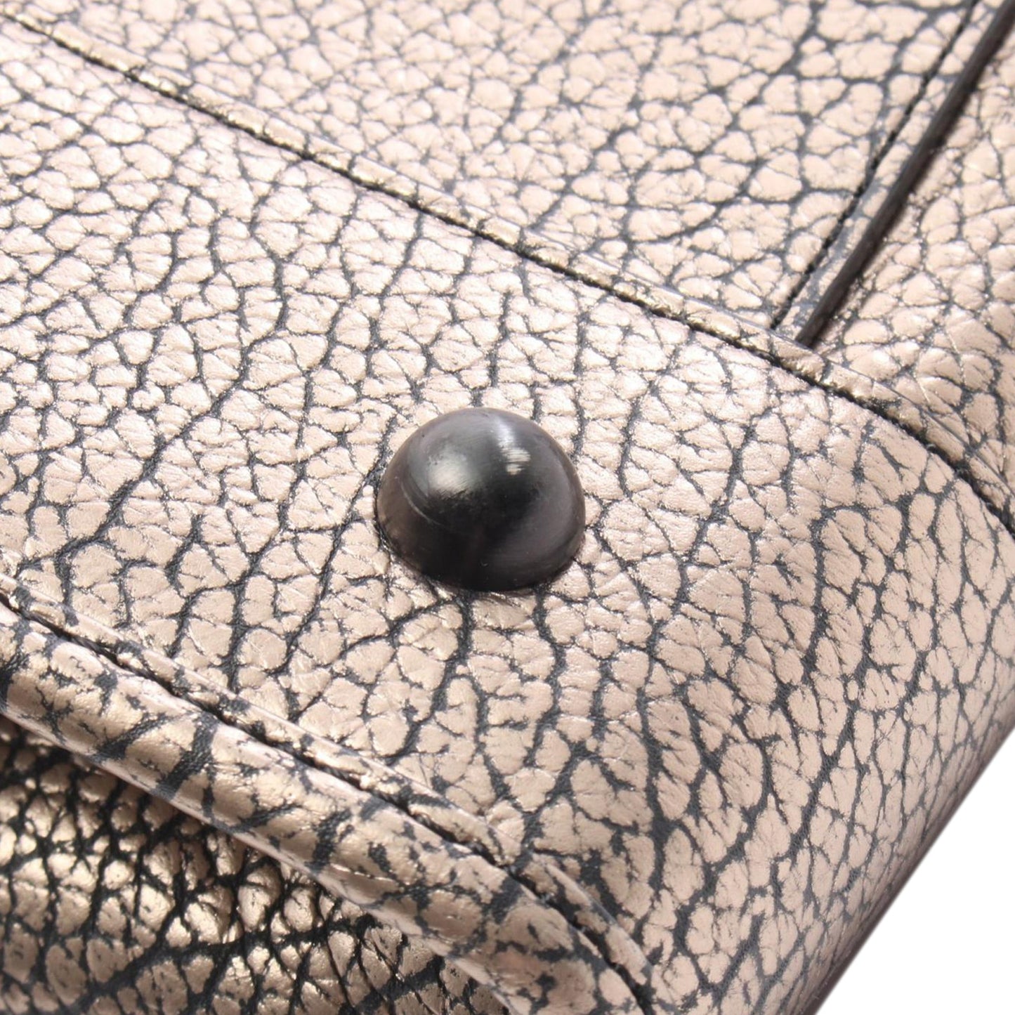 Loewe Cracked Metallic Leather Amazona 36