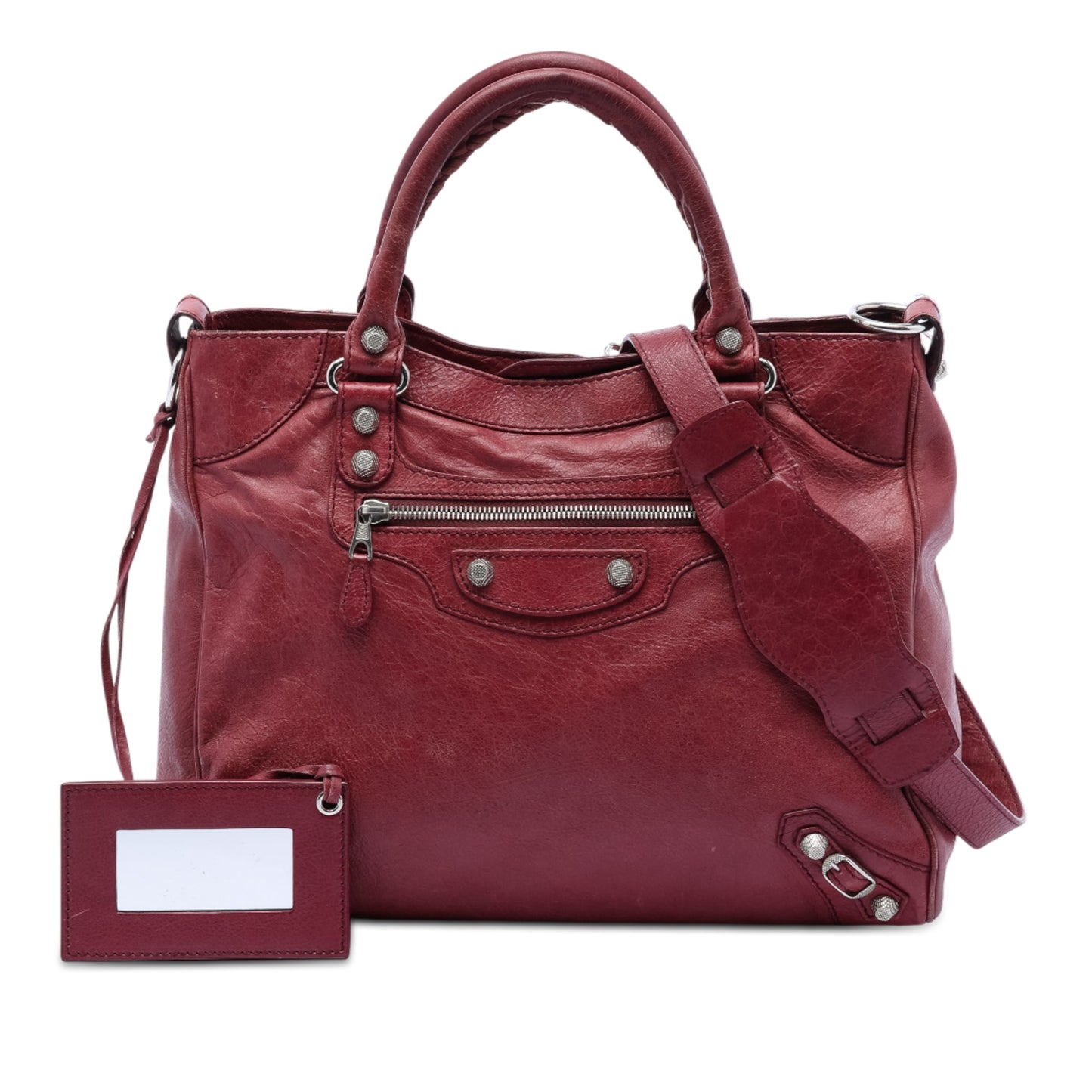 Balenciaga Lambskin Motocross Giant 12 Velo Satchel