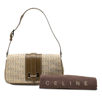 Celine C Macadam Canvas Flap Shoulder Bag