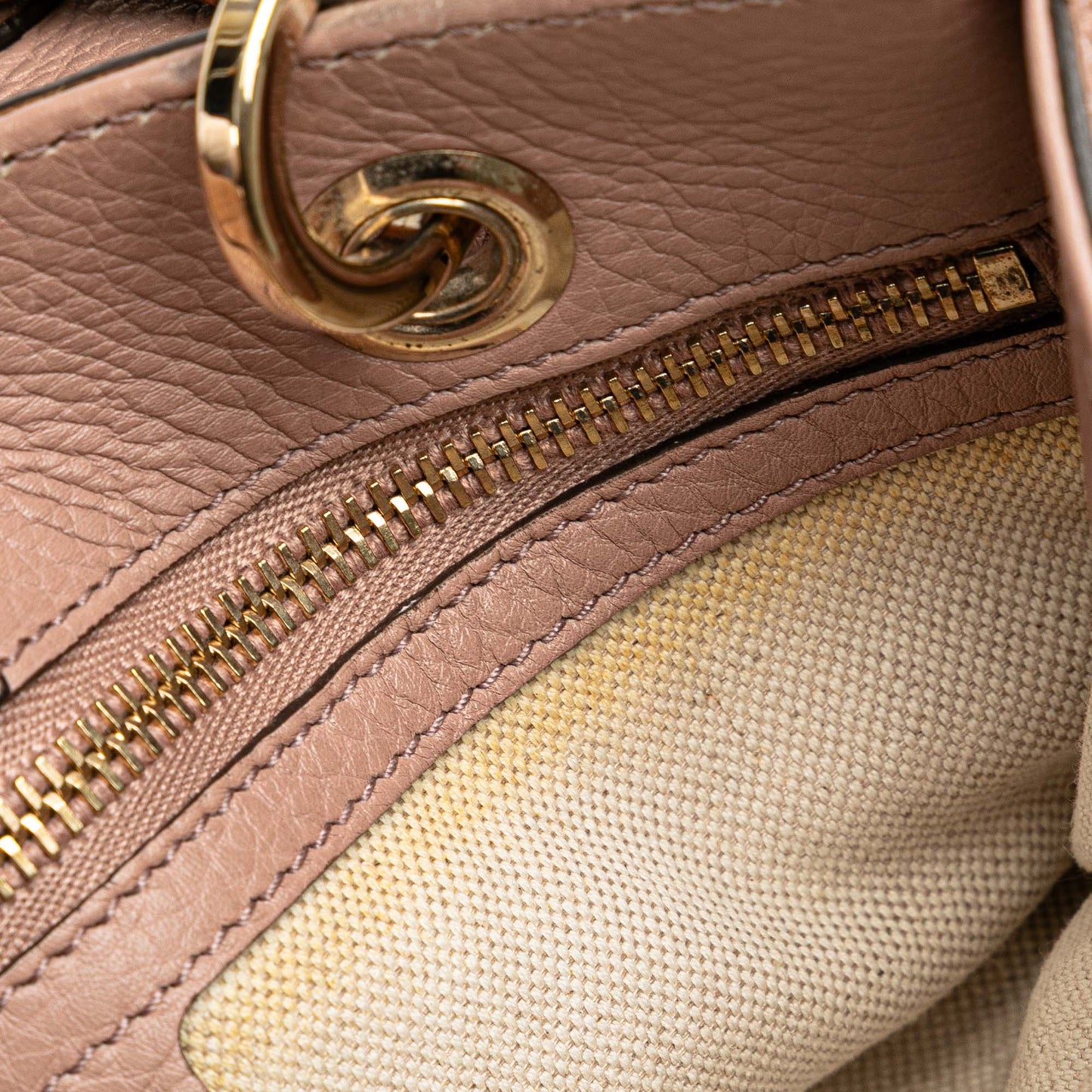 Gucci Small Calfskin Bamboo Shopper Satchel