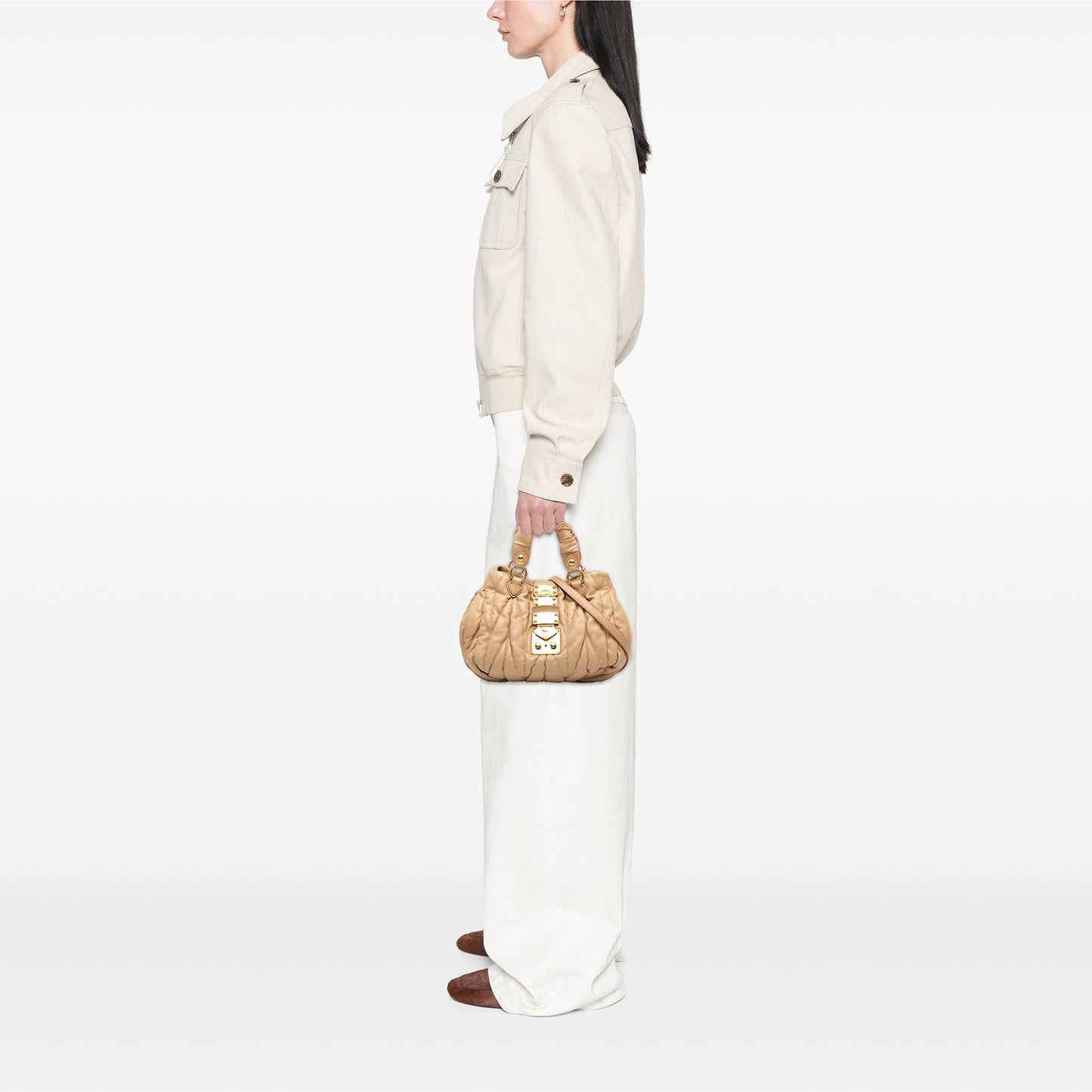 Miu Miu Matelasse Nappa Coffer Satchel