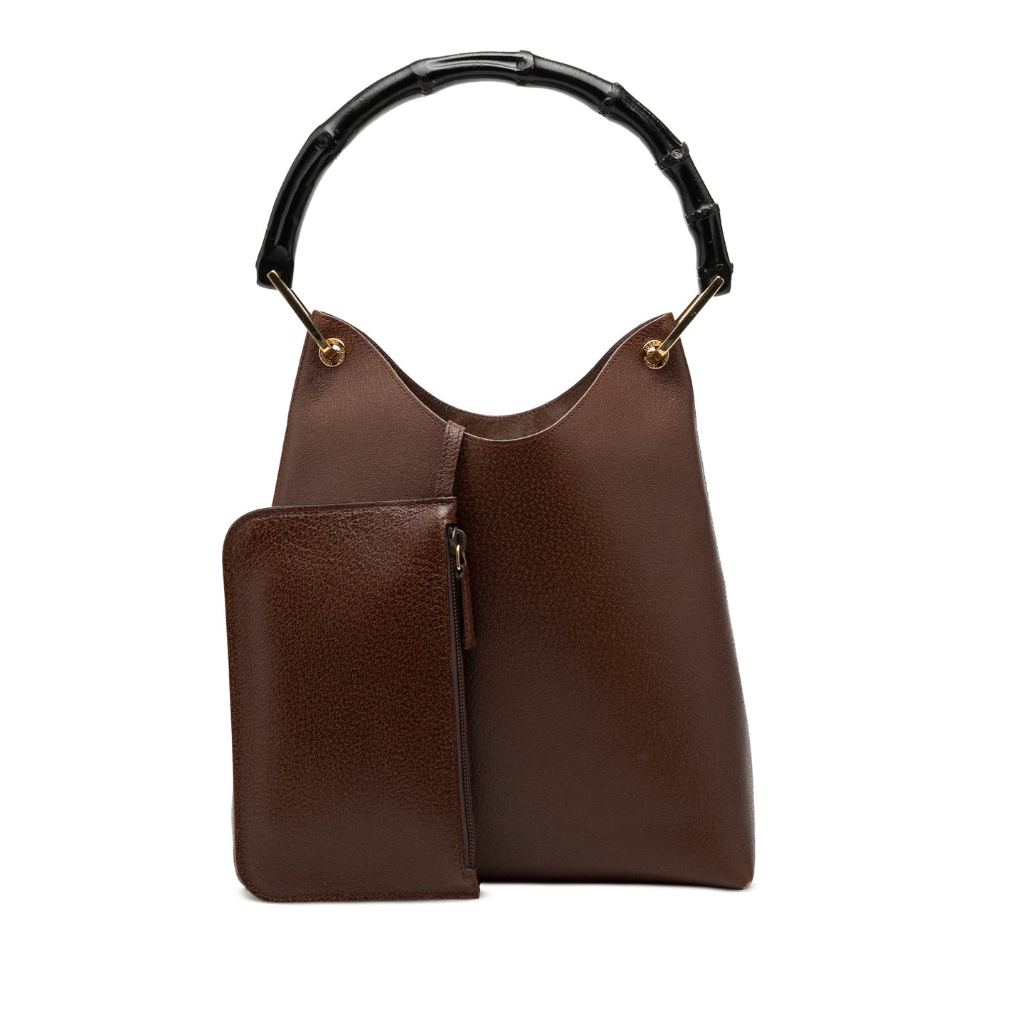 Gucci Leather Bamboo Top Handle Bag