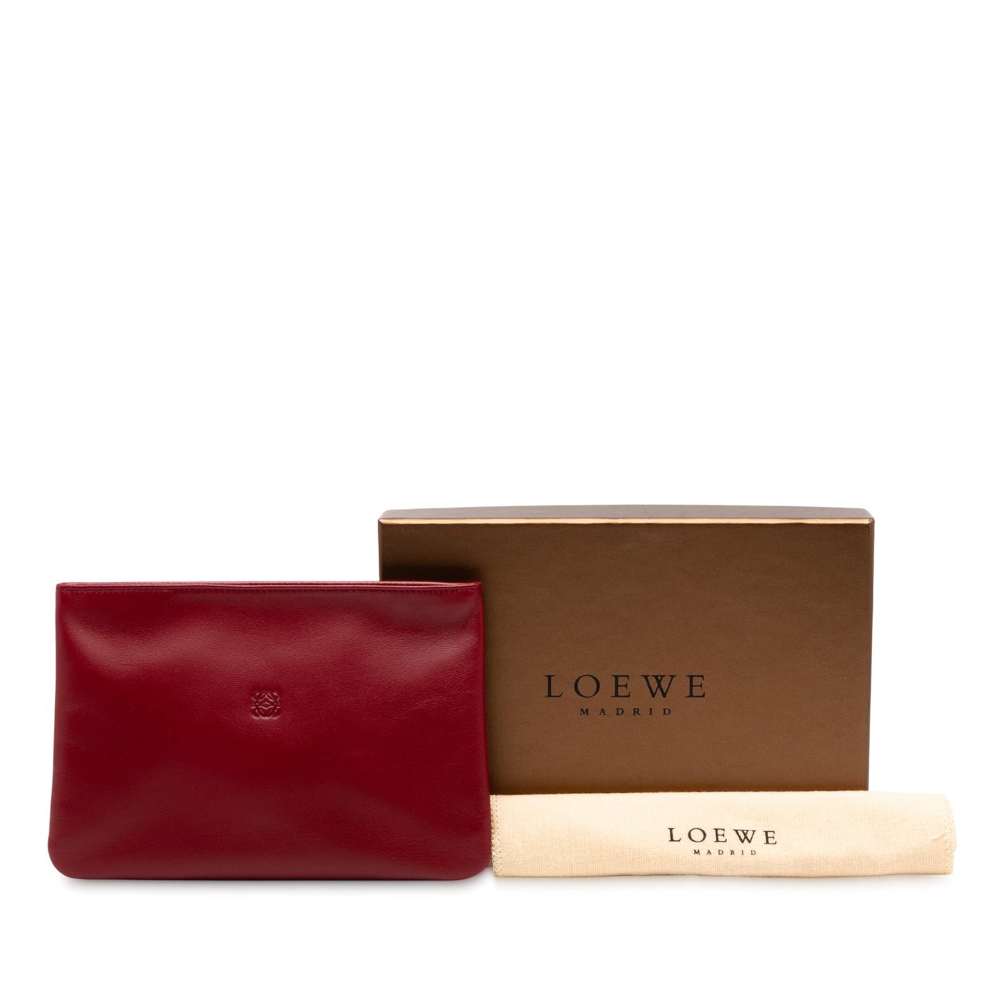 Loewe Leather Anagram Pouch