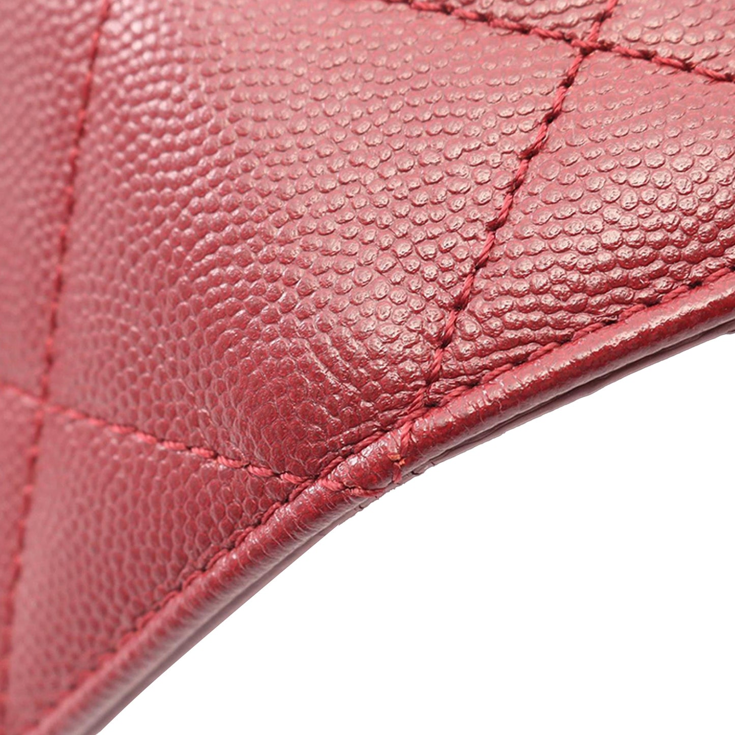 Chanel CC Quilted Caviar Round Moon Messenger Flap