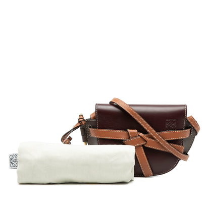 Loewe Mini Tricolor Leather Gate Crossbody