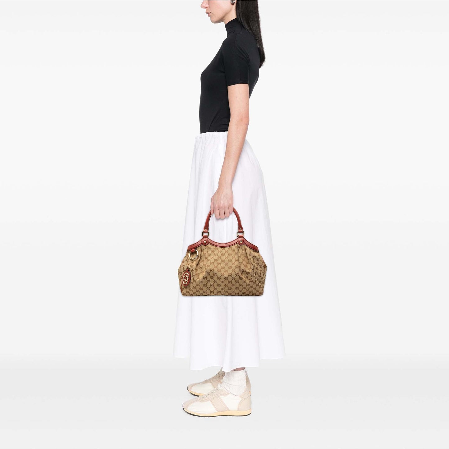 Gucci Medium GG Canvas Sukey Tote
