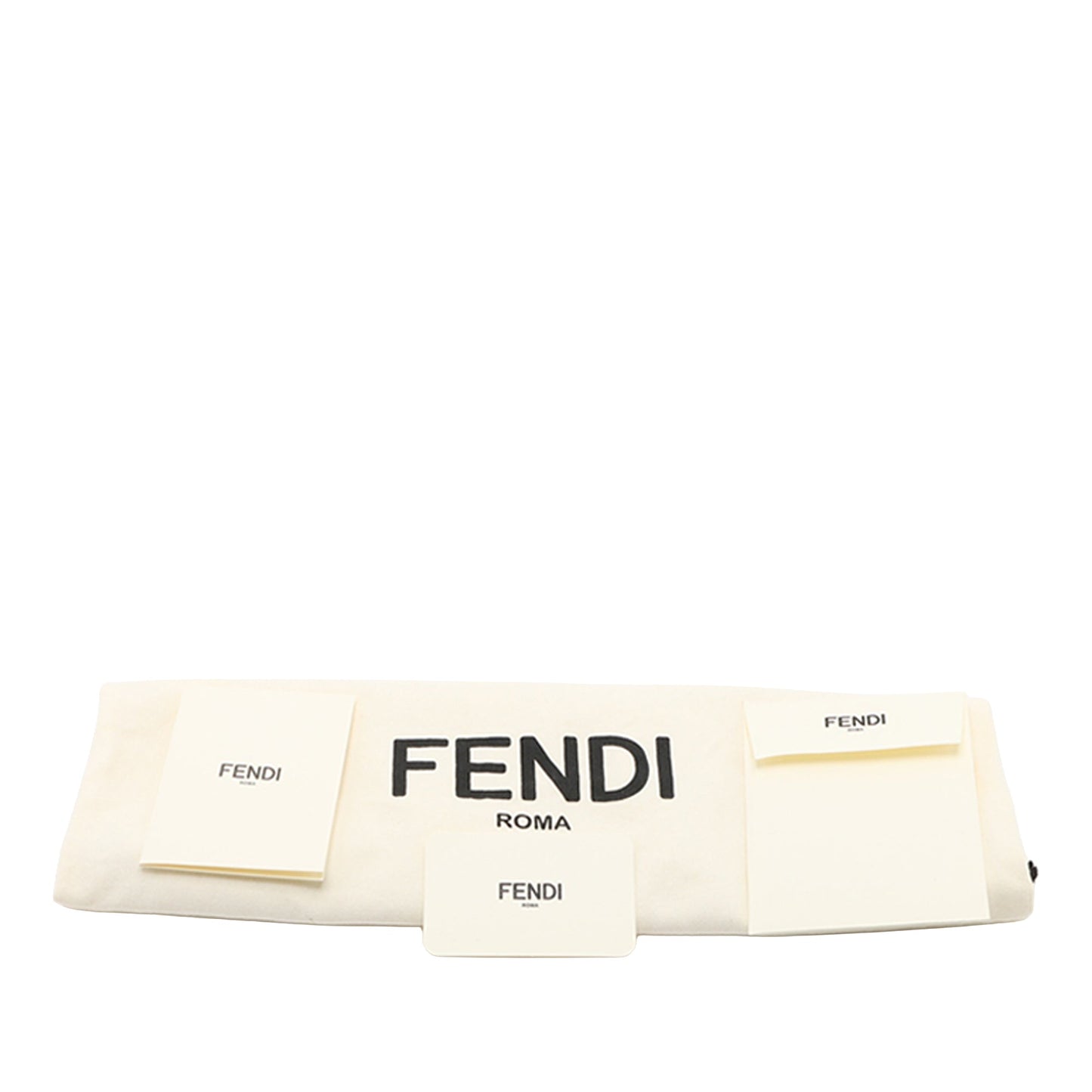 Fendi FF 1974 Glazed Fabric Stamp Patch Mon Tresor Bucket Bag