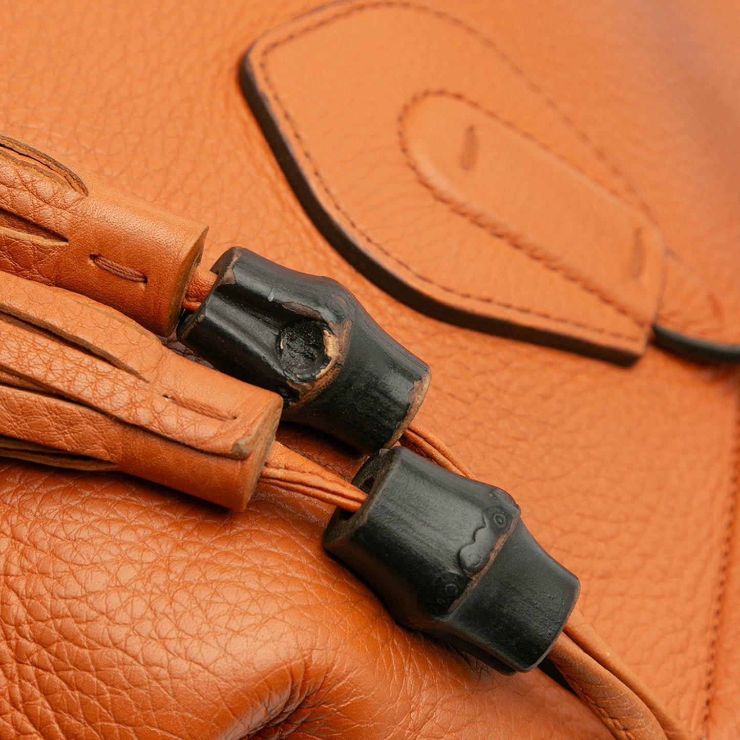 Gucci Leather Lady Tassel Top Handle Bag