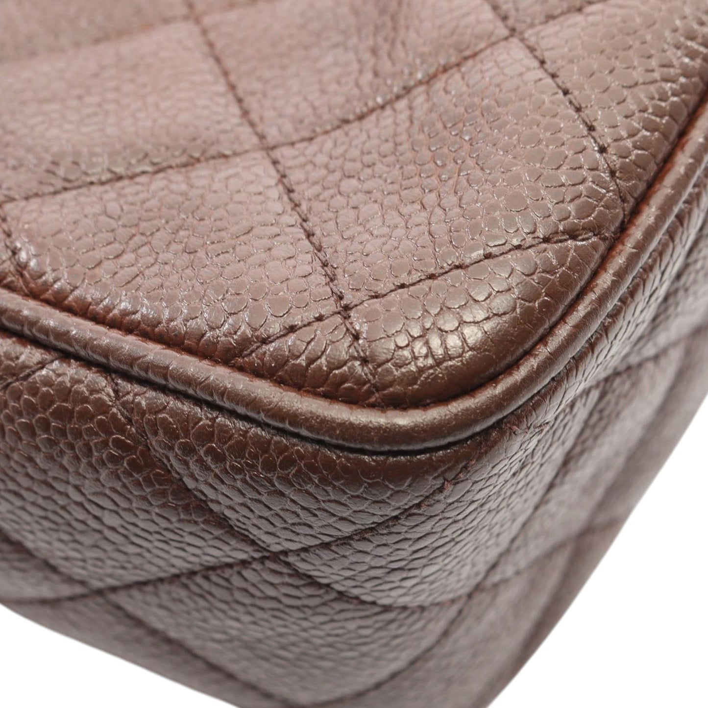 Chanel CC Quilted Caviar Tassel Camera Bag
