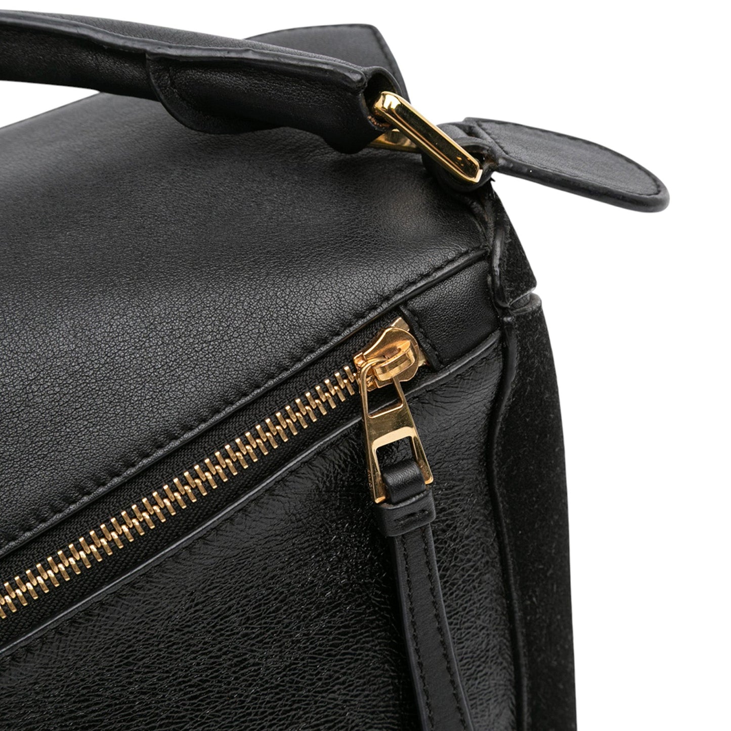 Loewe Medium Calfskin and Suede Puzzle Satchel