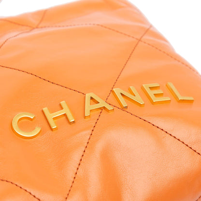 Chanel Mini Shiny Calfskin 22 Handbag