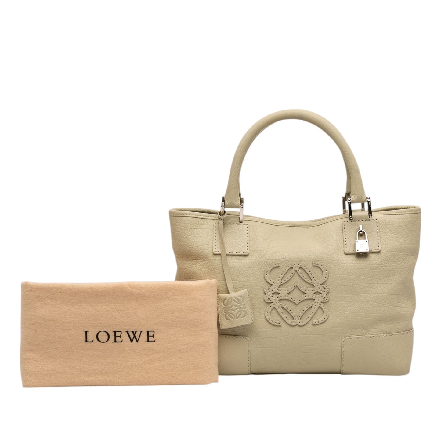Loewe Leather Fusta 30 Anagram Tote Bag