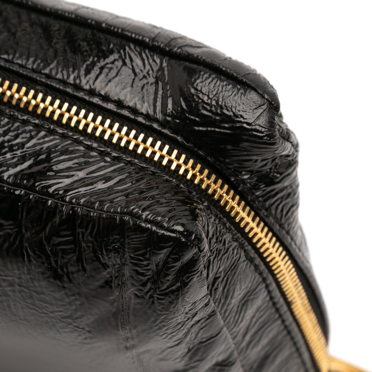 Miu Miu Patent Zip Handbag