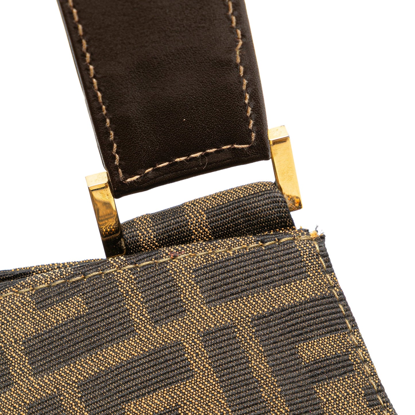 Fendi Zucca Canvas Shoulder Bag