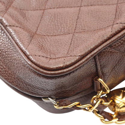 Chanel CC Quilted Caviar Tassel Camera Bag