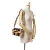 Fendi Shearling Pequin Baguette Satchel