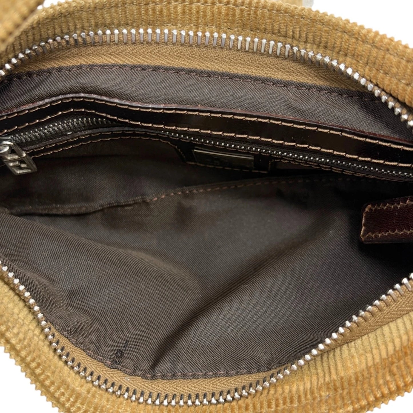 Fendi Corduroy Shoulder Bag
