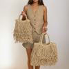Bolso Flecos Natural