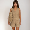 Bolso Flecos Natural